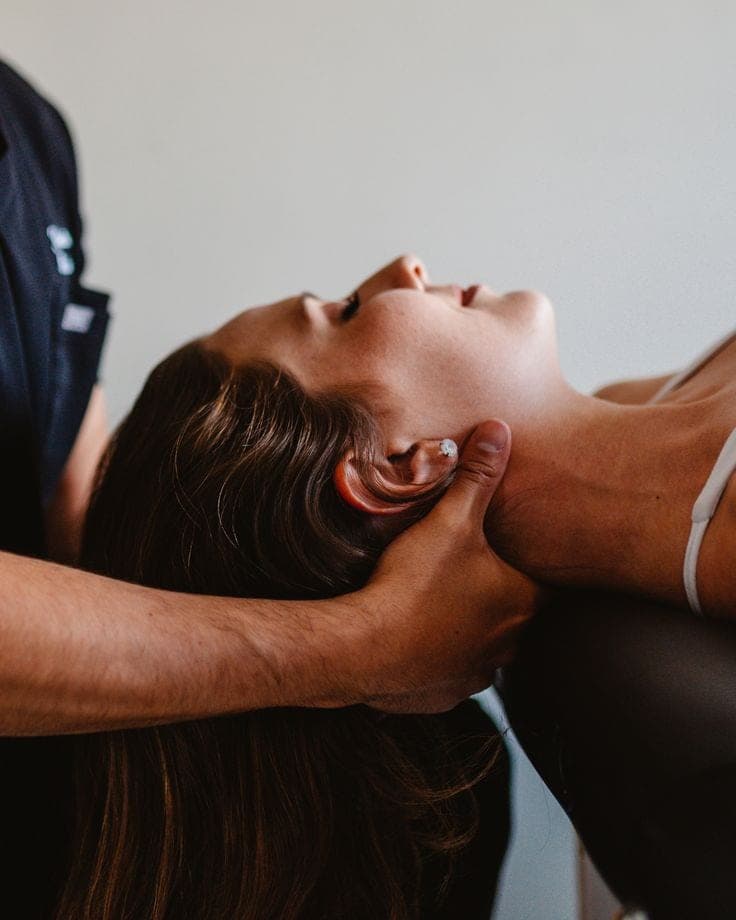 gentle hands-on neck treatment